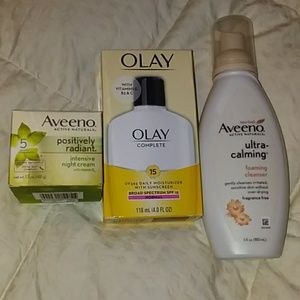3 face care products